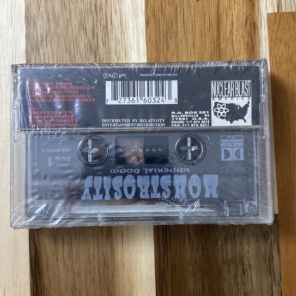 MONSTROSITY - Imperial Doom 1992 Cassette ( Collectible) Nuclear Blast America - Picture 2 of 6